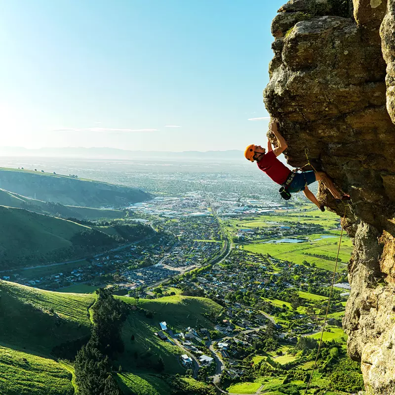Hero Christchurch Port Hills Climbing