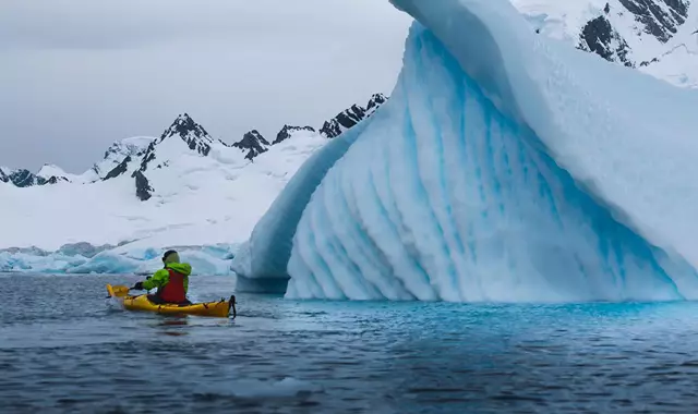 Antarctic Ahty Alexander Hillary Kayak Iceberg