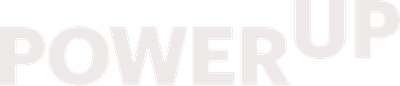 Power Up Logo White