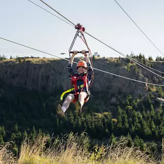 Ziplining At Christchurch Adventure Park 