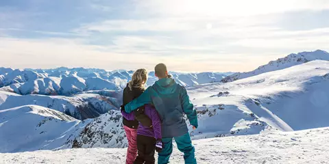 ExploreCHC Family Taking In Mount Hutt Views