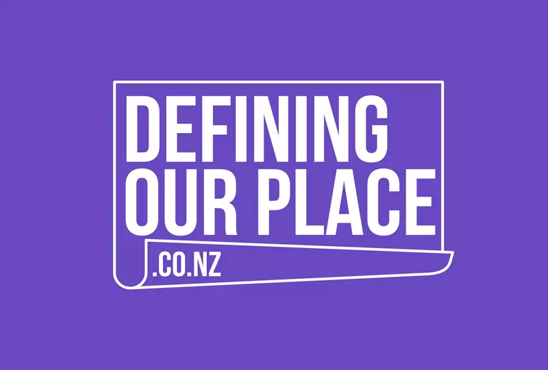 Defining Our Place Purple With Logo