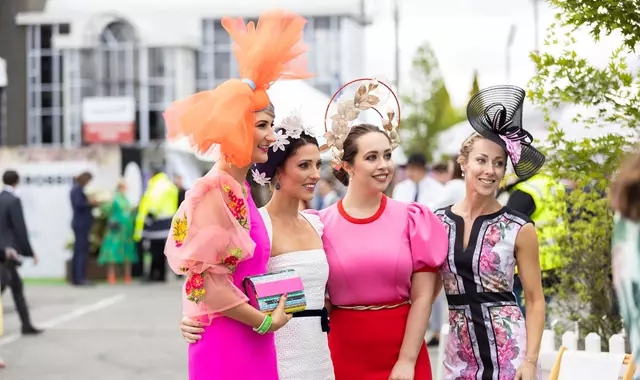 Addington Raceway ladies dressed up for the races