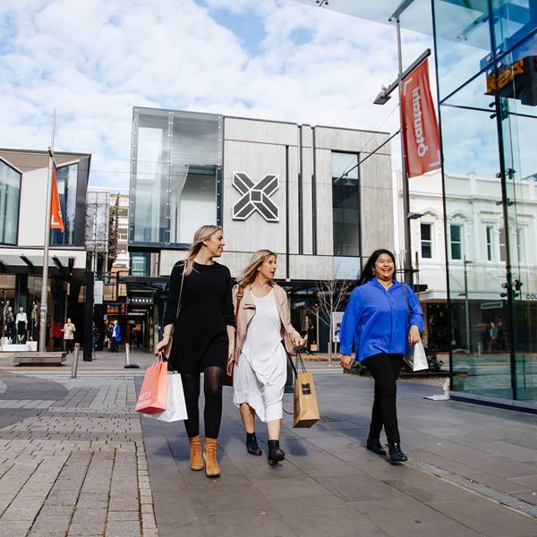 Christchurch Crossing Women Shoppers