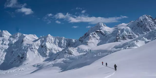 Ski the Tasman Glacier