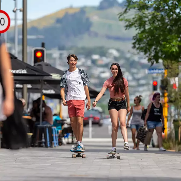 Hero Christchurch Skateboarding Busy Streets Port Hills