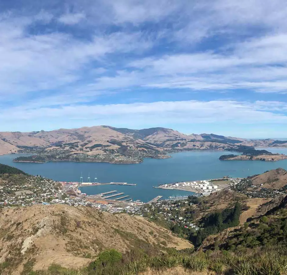 Port Hills View Of Lyttelton